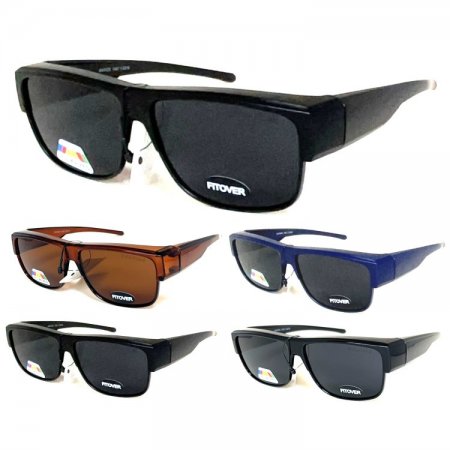 BB Fashion Fitover Polarized Sunglasses, 2 Style Mixed, SUP-BBP723/24