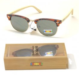 Clubmaster Bamboo Polycarbonate Sunglasses BA101 Clubmaster Bamboo Polycarbonate Sunglasses BA101