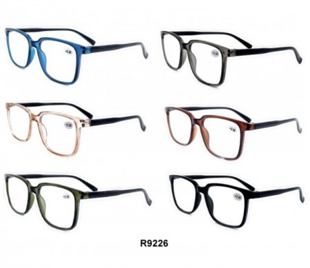 Fashion Plastic Reading Glasses 4 Style Asstd R9224-27