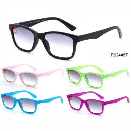 UV Protected Tinted Lens Plastic Reading Glasses 4 Style Asstd R9244T-47T