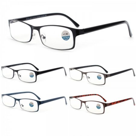 Metal Frame Anti Blue Light Reading Glasses 4 Style Assot. R9266-69