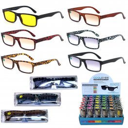 UV400 Protaction Reading Glasses with Case in Display Box Package 36  UV400 Protaction Reading Glasses with Case in Display Box Package 36