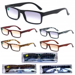 UV400 Protection Tinted Lans Plastic Reading Glasses with Case R9097C  UV400 Protection Tinted Lans Plastic Reading Glasses with Case R9097C