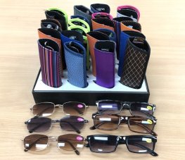 30 Pairs Tinted UV Protection Reading Glasses with Soft Case & Display Tray