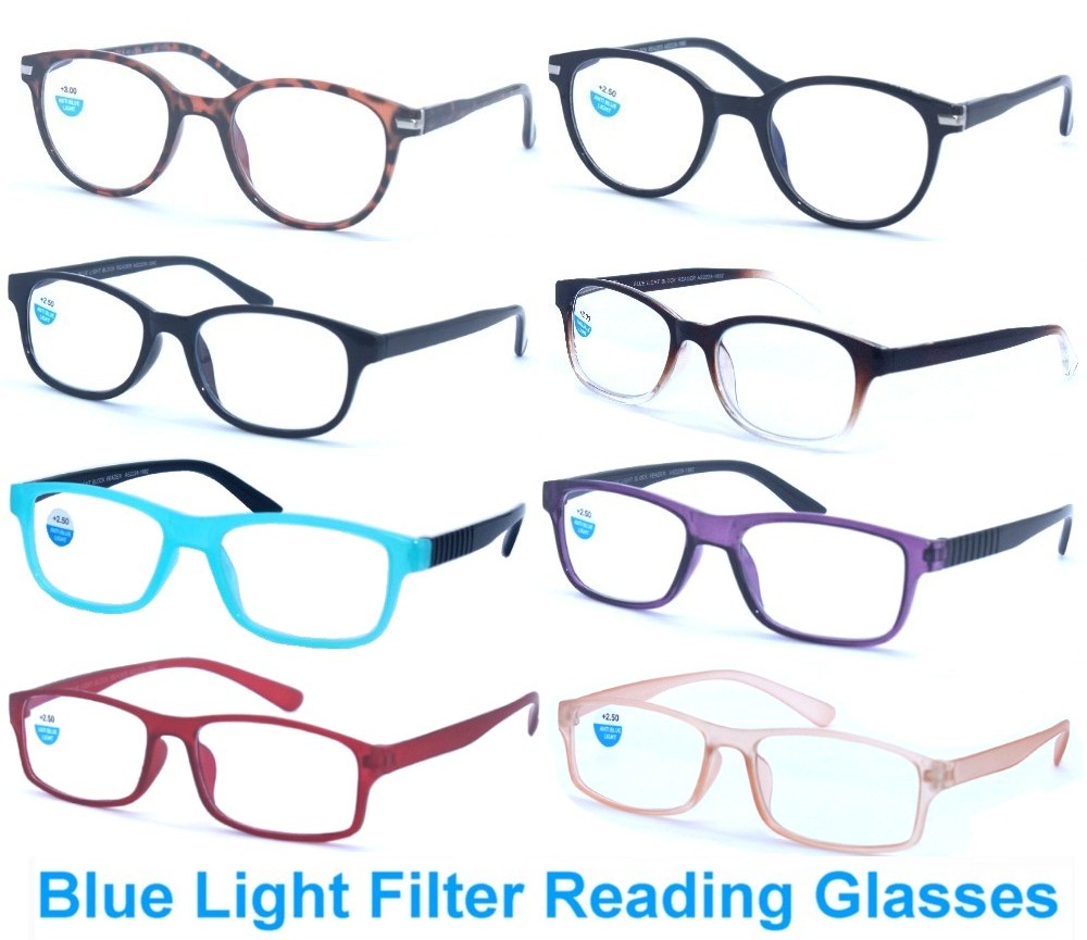 Blue Light Filter Reading Glasses 4 Style Asstd R9184/85/86/87